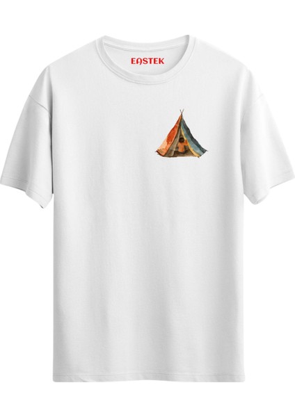 Outdoor Shelter Baskılı Tasarım T-Shirt