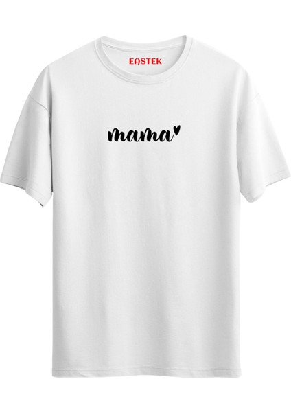 Mama Baskılı Annelere Özel Unisex Regular T-Shirt