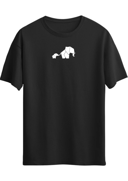 Minimal Prizma Fil Baskılı Unisex T-Shirt