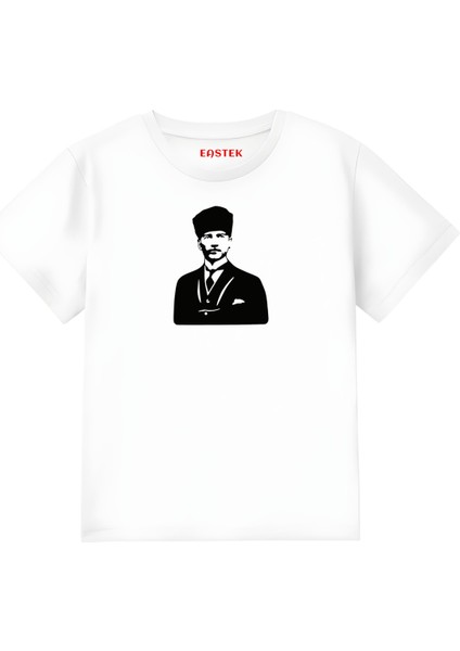 Atatürk Baskılı Özel Unisex Çocuk T-Shirt