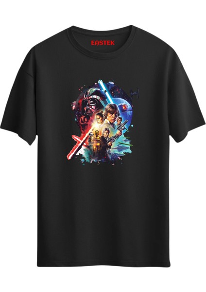 Star Wars Darth Vader Baskılı Tasarım T-Shirt