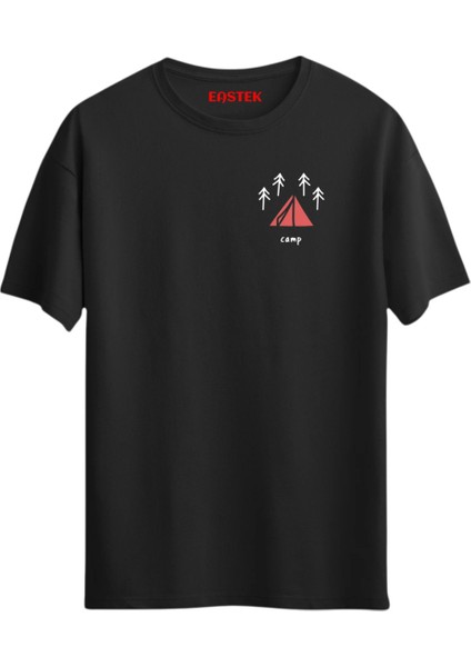 Travel Camping Sırt Baskılı Unisex Tasarım T-Shirt fiyatları