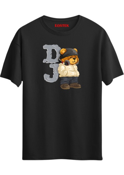 Dj Regular Bisiklet Yaka Unisex Baskılı Tasarım T-Shirt