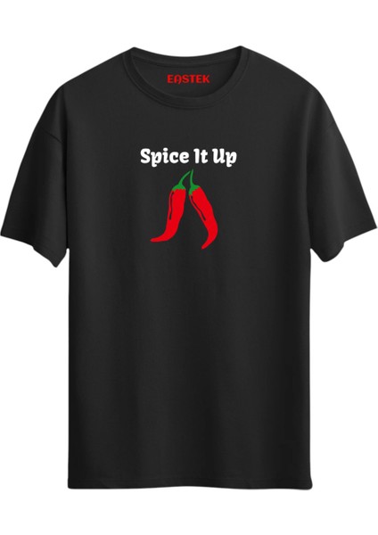Spice It Up Baskılı Tasarım T-Shirt
