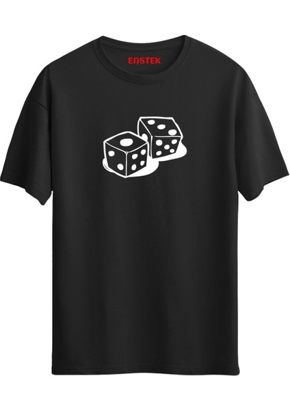 Tavla Zar Baskılı Unisex Regular T-Shirt