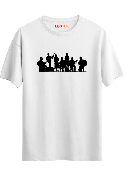 Grup Yorum Silluet Baskılı Unisex Regular T-Shirt