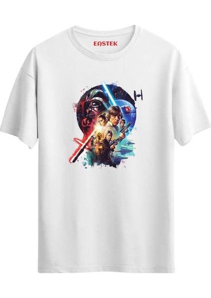 Star Wars Darth Vader Baskılı Tasarım T-Shirt