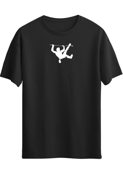 Sport Climbing Minimal Baskılı Unisex T-Shirt