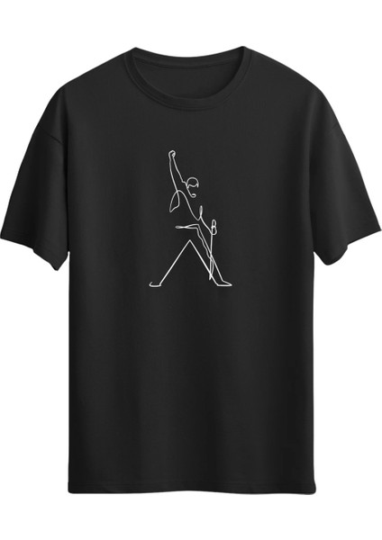 Freddie Mercury Baskılı Unisex Regular T-Shirt