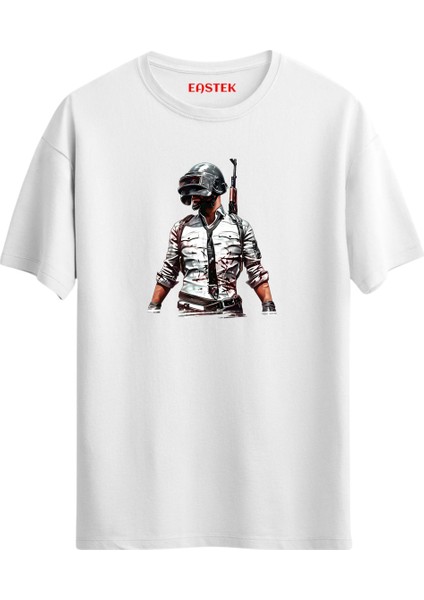 Pubg Man Colorful Baskılı Tasarım T-Shirt