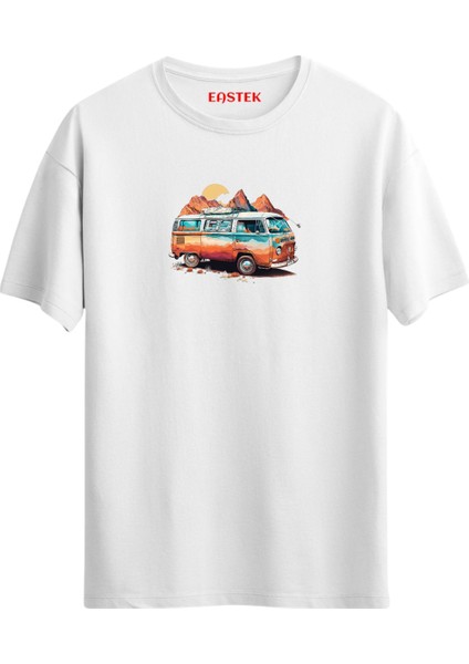 Caravan Journey Baskılı T-Shirt