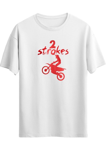 Motosiklet Unisex Baskılı T-Shirt