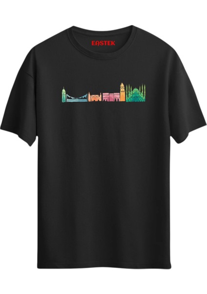 Istanbul Essence Baskılı Tasarım T-Shirt
