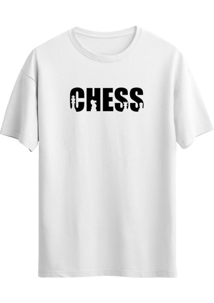 Chess Baskılı Unisex T-Shirt