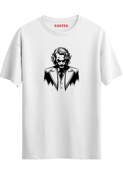 Anti-Kahraman Joker Baskılı Unisex Regular T-Shirt