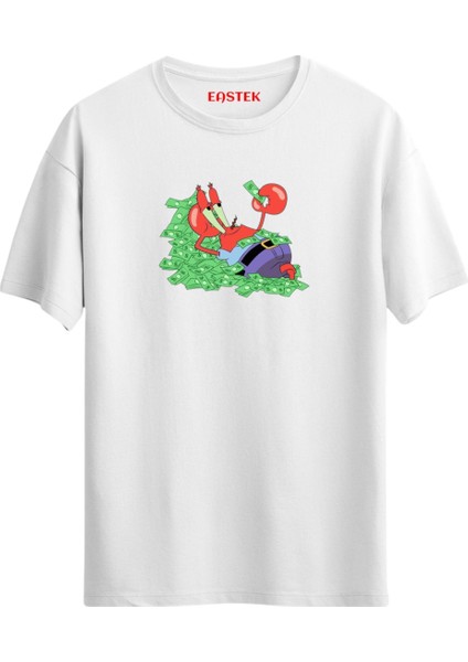 Mr. Krabs Baskılı T-Shirt, Erkek Tişört, Kadın Tişört, Unisex T-Shirt
