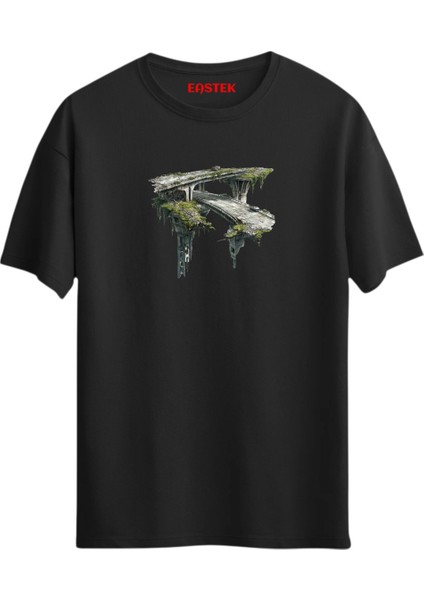 Mystic Bridge Baskılı T-Shirt