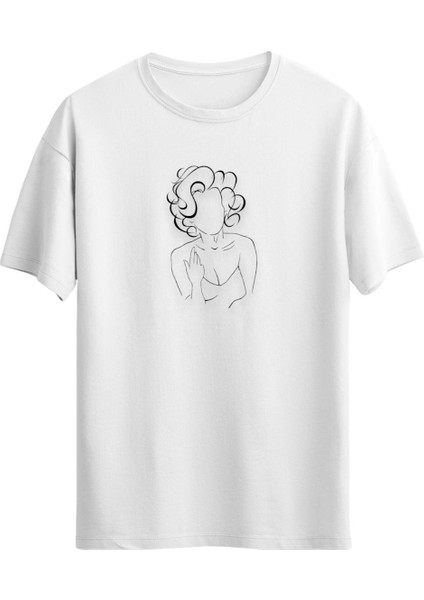Marilyn Monroe Baskılı Unisex Regular T-Shirt