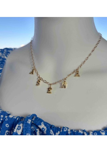 Kişiselleştirilebilir Çelik Isimli Kolye , Pinterest Model Isimli Kolye