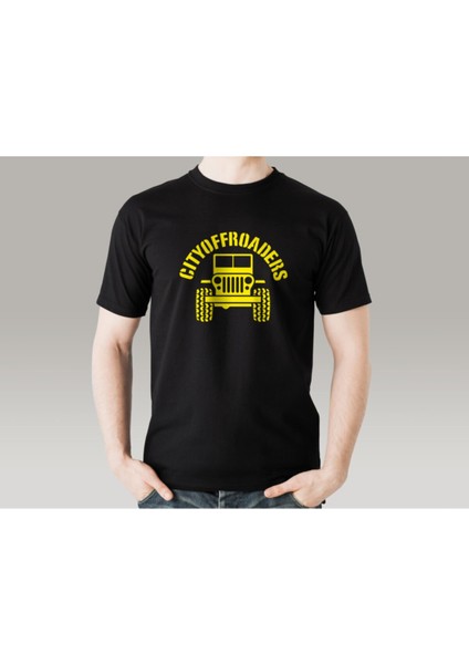 Jeep City Off Roaders Baskılı Tişört fiyatları