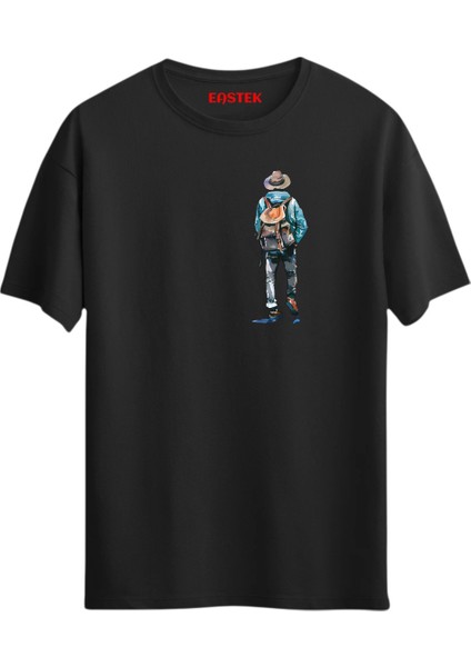 Travel Love Man Baskılı Tasarım T-Shirt