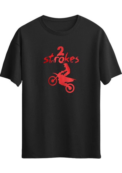 Motosiklet Unisex Baskılı T-Shirt