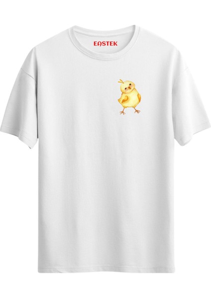 Yellow Chicken Baskılı Tasarım T-Shirt
