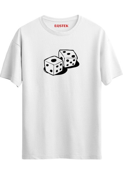 Tavla Zar Baskılı Unisex Regular T-Shirt