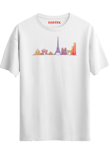 Paris Essence Baskılı Tasarım T-Shirt