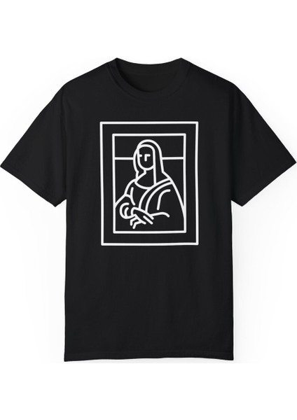 Mona Lisa Tablo Art Baskılı Tshirt