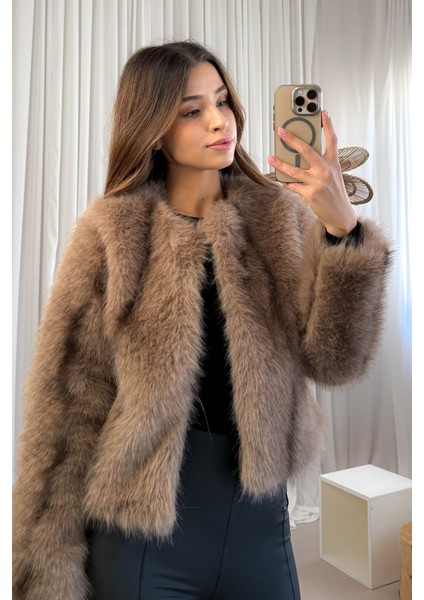 Kadın Kapşonlu Peluş Mont 5150 fiyatları