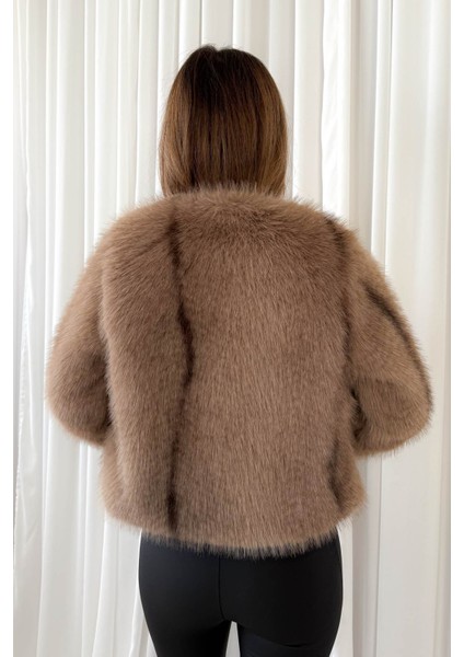 Kadın Kapşonlu Peluş Mont 5150 fırsatları