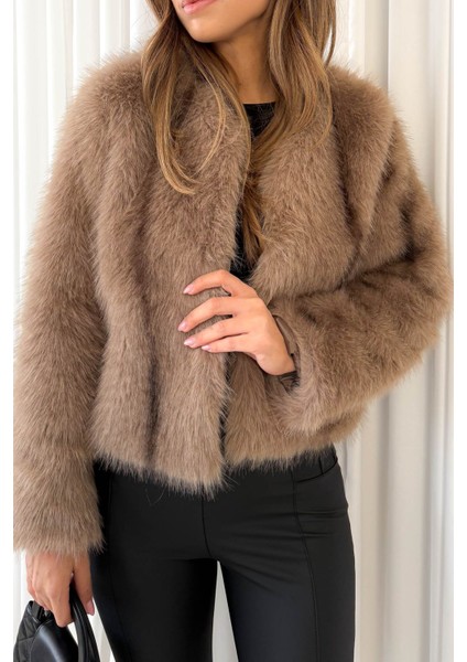 Kadın Kapşonlu Peluş Mont 5150 indirimleri