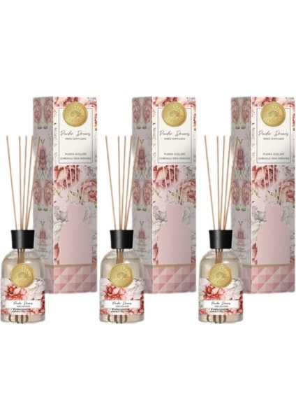 Pudra Düşleri Çubuklu Oda Kokusu 100 ml * 3 Adet