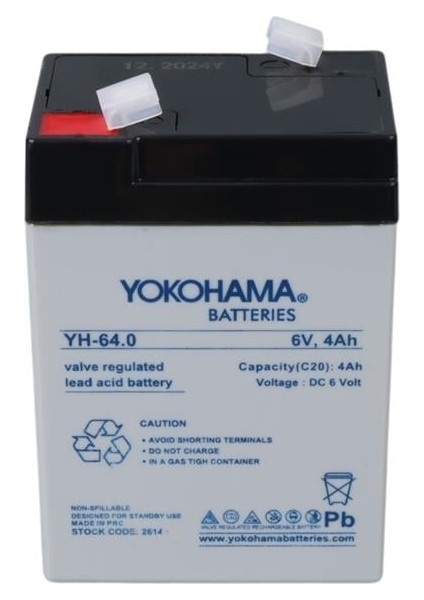 Yokohama Yh-64.0 6 Volt - 4 Amper Işıldak Aküsü (70X48101 Mm) modelleri