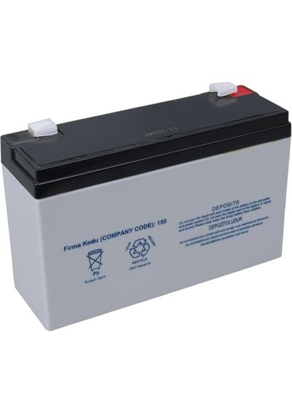 Yokohama YH-612 6 Volt - 12 Amper Akü (150X50X94 Mm) fiyatları