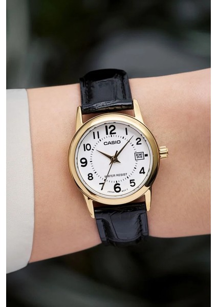 LTP-V002GL-7BUDF Deri Kadın Kol Saati fiyatları