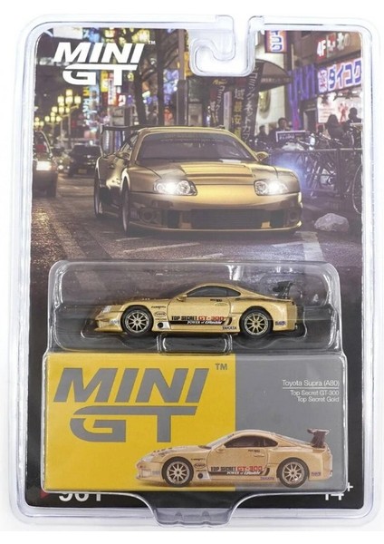 Mini Gt 1/64 Toyota Supra (A80) Top Secret GT-300 Top Secret Gold - Blister Paket fiyatları