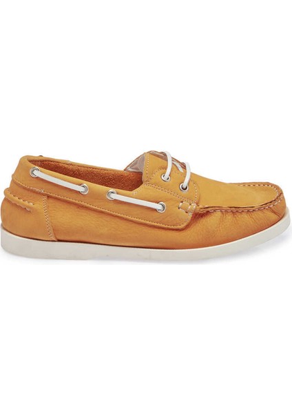Sarı Hakiki Nubuk Deri Kadın Loafer - K24I1AY67386-P4Q