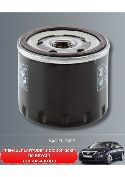 Renault Latıtude 1.5 Dcı 2011-2016 110 Beygir Filtre - Yağ Bakım Seti modelleri