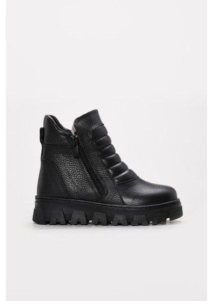 Hakiki Deri Kürklü Unisex Klasik Bot 770KXA260WX