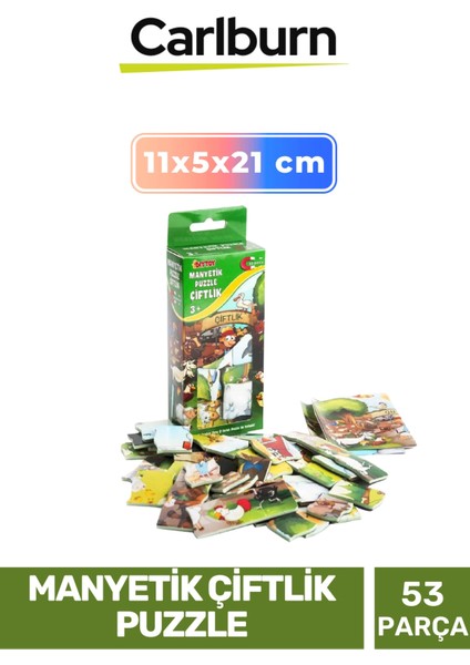 Özel Üretim Eğitici Zeka Geliştirici Öğretici El Göz Koordinasyonu Manyetik Çiftlik Puzzle 53 Parça