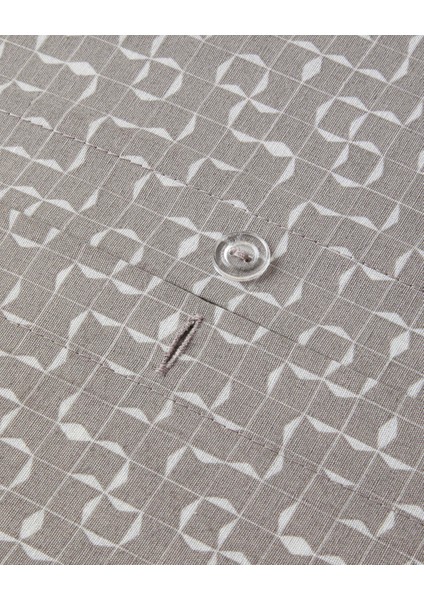 Geomora Kolay Ütülenir Çift Kişilik Nevresim Takımı 200X220 cm Vizon