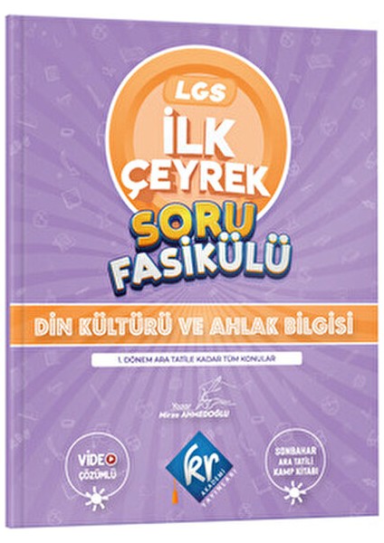 KR Akademi LGS 7'den 8'e Yaz Kamp Kitabı Soru Bankası 8. Sınıf 2025 modelleri