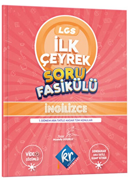 KR Akademi LGS 7'den 8'e Yaz Kamp Kitabı Soru Bankası 8. Sınıf 2025 indirimleri
