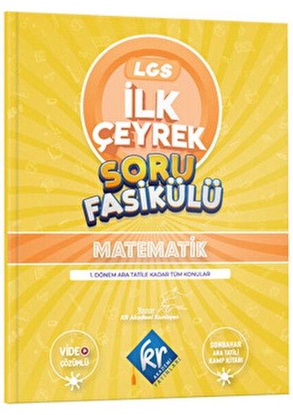 KR Akademi LGS 7'den 8'e Yaz Kamp Kitabı Soru Bankası 8. Sınıf 2025
