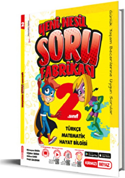 Kırmızı Beyaz 2.Sınıf Efsane Soru Fabrikası 2 Yeni Nesil Soru Tipleri 176 Sayfa fiyatları