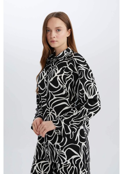 Regular Fit Desenli Bürümcük Uzun Kollu Gömlek D8631AX25SP modelleri