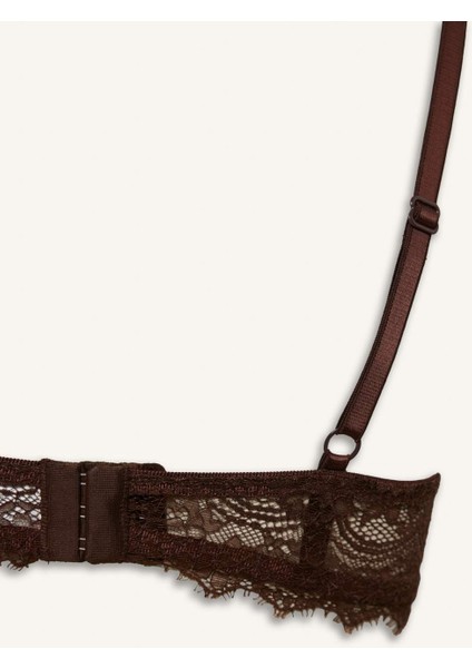 Bağcıklı Dantelli Kapsız Pedsiz Balenli Balkonet Sütyen Fall in Love F7024AX25WN fırsatları