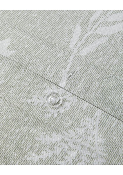 Florine Kolay Ütülenir Çift Kişilik Nevresim Takımı 200X220 cm Açık Yeşil